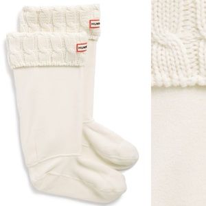 NWOT Hunter Tall Boot Socks Cable Knit